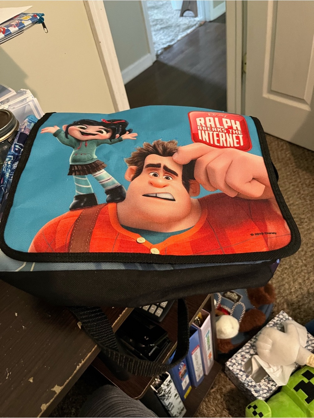 Disney Ralph Breaks the Internet Blue and Red Kids Lunch Bag
